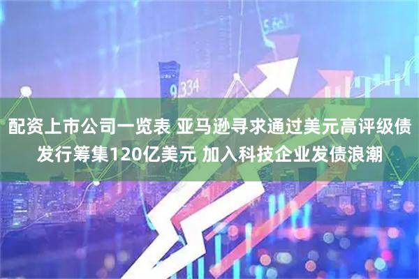 配资上市公司一览表 亚马逊寻求通过美元高评级债发行筹集120亿美元 加入科技企业发债浪潮