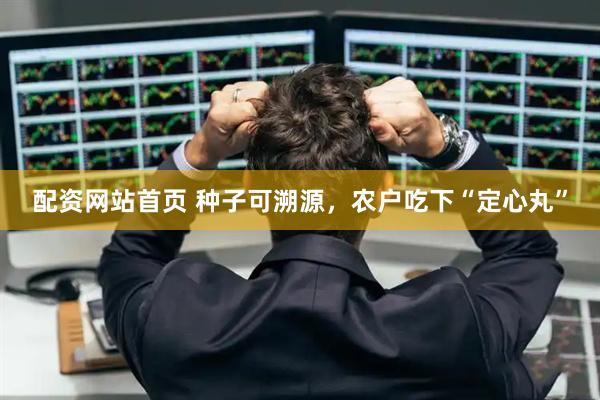 配资网站首页 种子可溯源，农户吃下“定心丸”